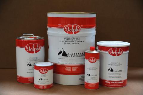 DOLPHON CR-1035 Red 2-Part Epoxy Casting Resin Kit 130°C, red, 1 GALLON can